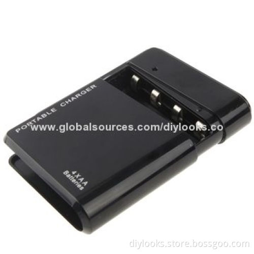 Refurbished AA Batteries Powered 5V 500mA Portable Emergency Mobile Phone Charger for iPhone,Samsung